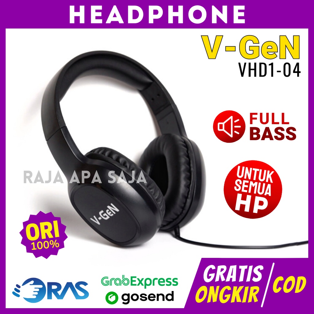HEADPHONE GAMING Full Bass Stereo - Headset Hedset Handset Game di HP PC Laptop Leptop Komputer Mura