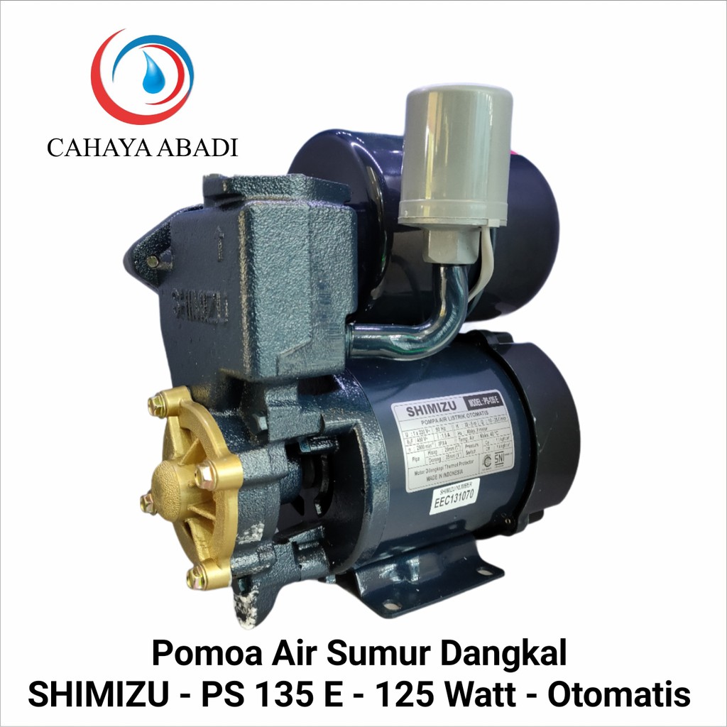 harga pompa air otomatis Harga pompa air shimizu ps 135 e