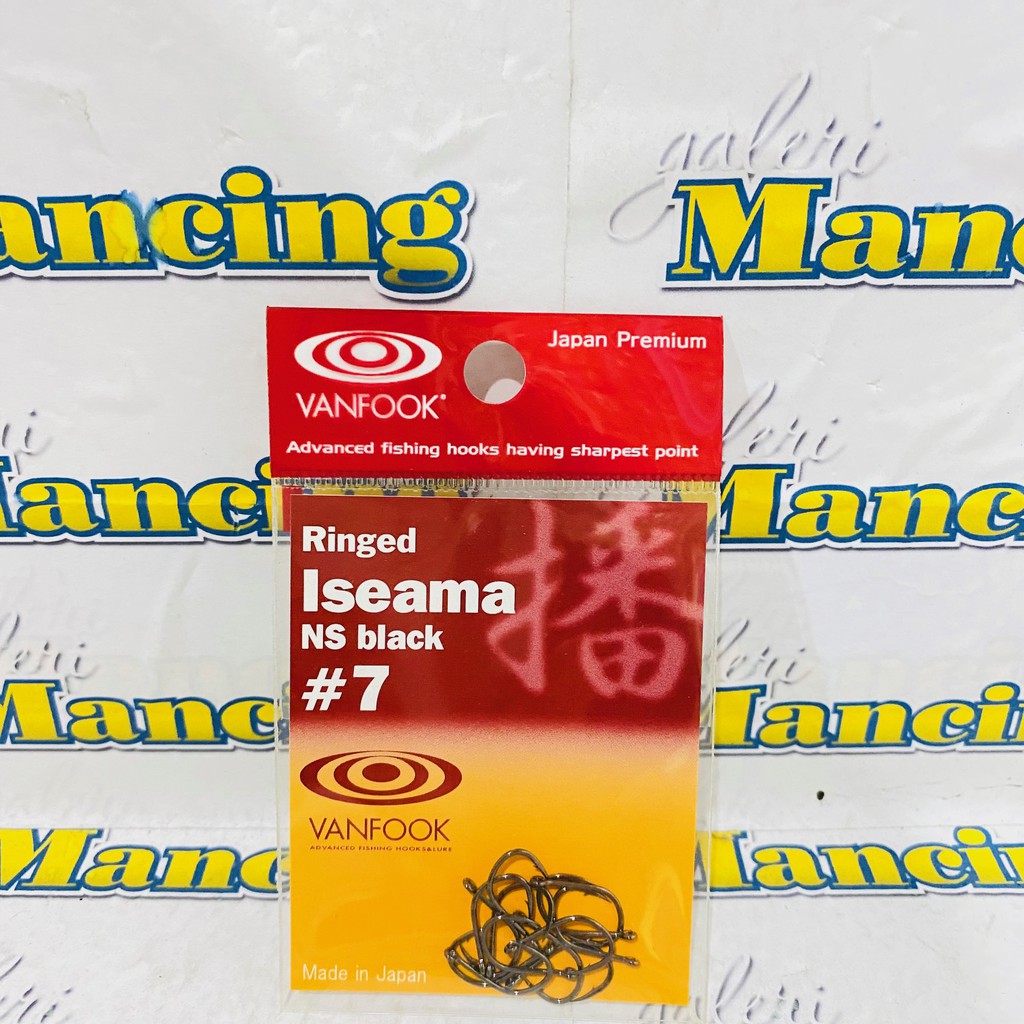 KAIL PANCING VANFOOK RINGED ISEAMA NS BLACK SIZE #7 - #11 - #10 - #8