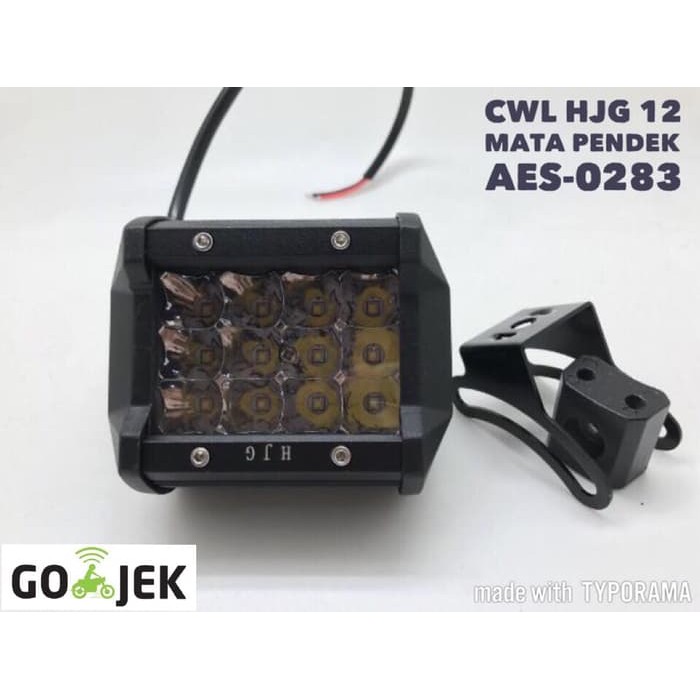 LAMPU TEMBAK 12 MATA 36 WATT PENDEK 2017 GRADE A SKU-0283