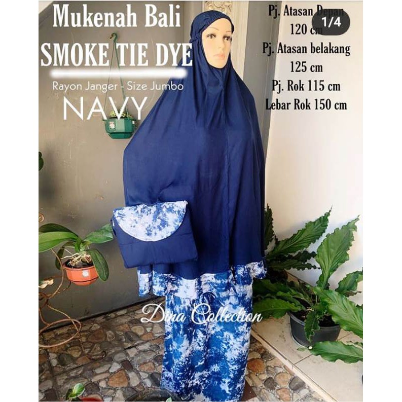 Mukena Bali Smoke Tie Dye 01 JUMBO