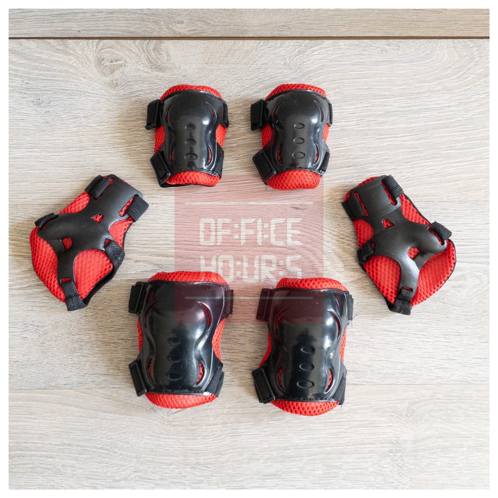 Dekker Anak Inline Skate Sepeda Satu Set Lutut Tangan Siku