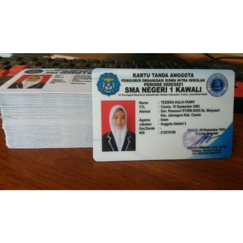 Jual Cetak Id Cardkartu Pelajartanda Pengenal Karyawan Shopee Indonesia 7998