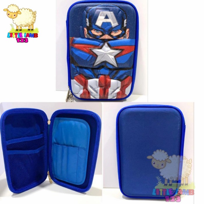 

Lucu Kotak Pensil Smiggle Captain Amerika/ Tempat Pensil Pencil Case Hard Promo