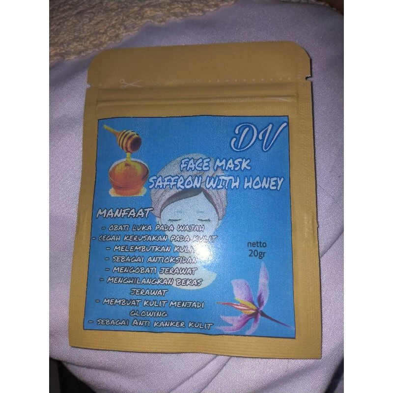 Face Mask Saffron with Honey