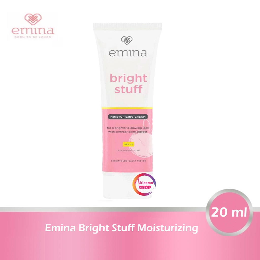 Paket Ekonomis Emina Bright Stuff 5pcs (Serum 7,5ml+Moist Cream 20ml+Toner 100ml+Face Scrub 50ml+Face Wash 50ml)