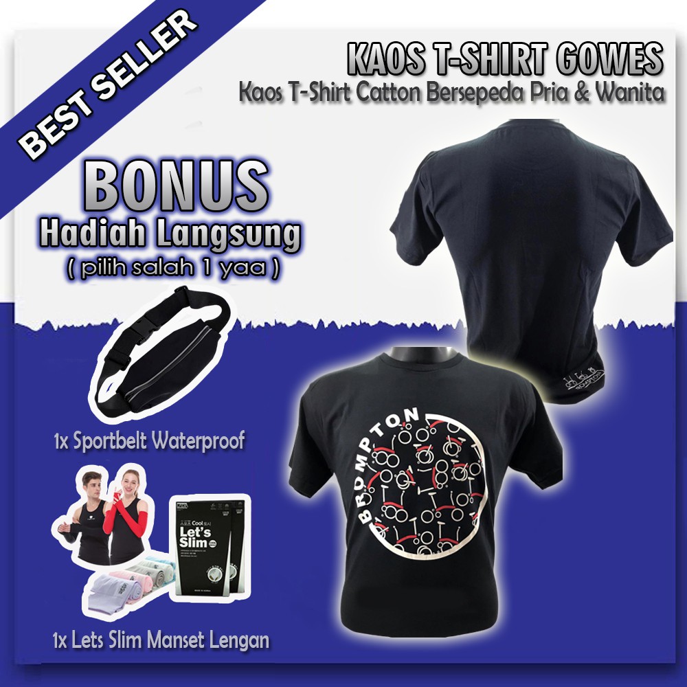 Kaos Sepeda Tshirt Gowes Bersepeda Unisex Cotton