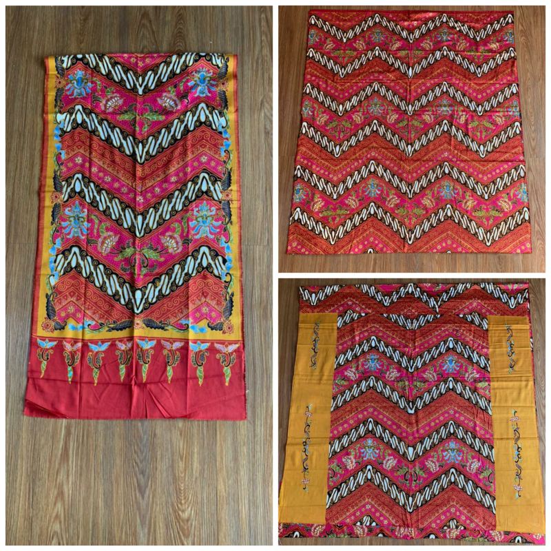 Sarimbit Bahan Satin Motif Batik Untuk Bapak Ibu