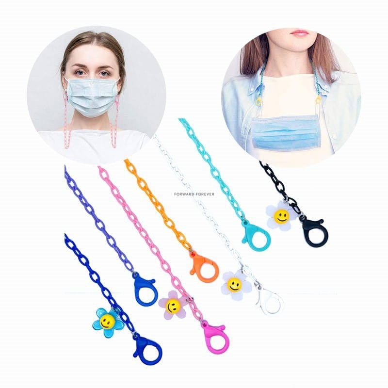 Kalung Strap Masker Tali Masker Kalung Mask Chain kekinian Sun Flower