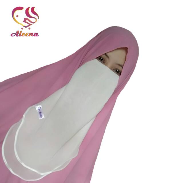Cadar tali sifon silk 2 layer bisban tanpa jahitan bawah mata