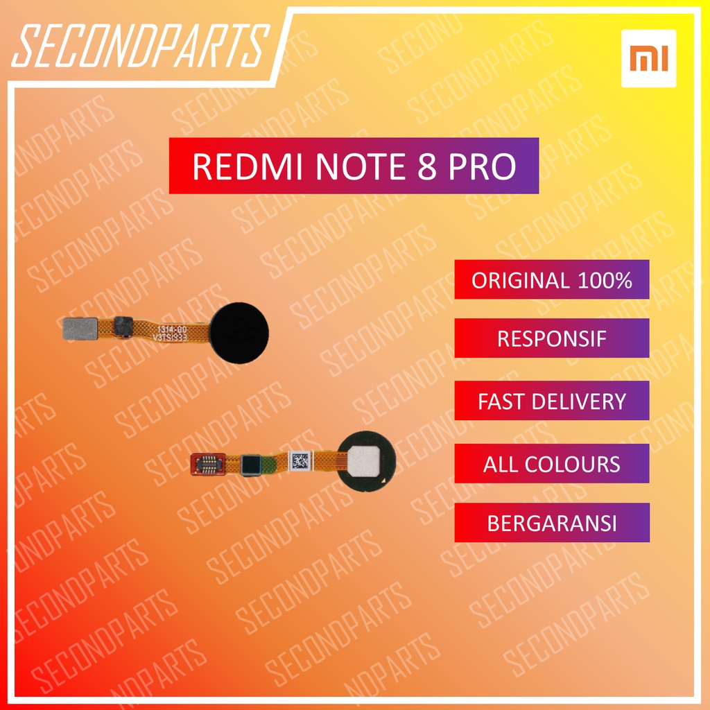 FINGERPRINT FINGER SENSOR SIDIK JARI XIAOMI REDMI NOTE 8 PRO ORGINAL