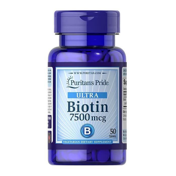 Puritan's Pride Ultra Biotin 7500 mcg Puritan Puritans 7500mcg 50 tabs