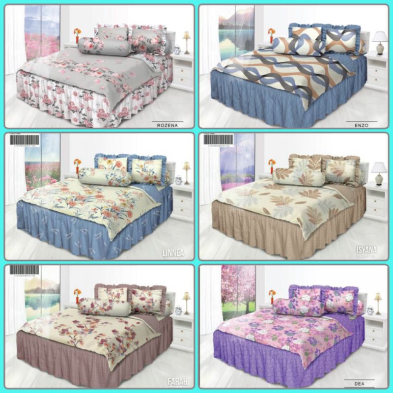 BEDCOVER MY LOVE RUMBAI KING T30 180X200X30 - ROZENA,ENZO,ISYANA,LINNEA,DEA,FARAH ( NEW )