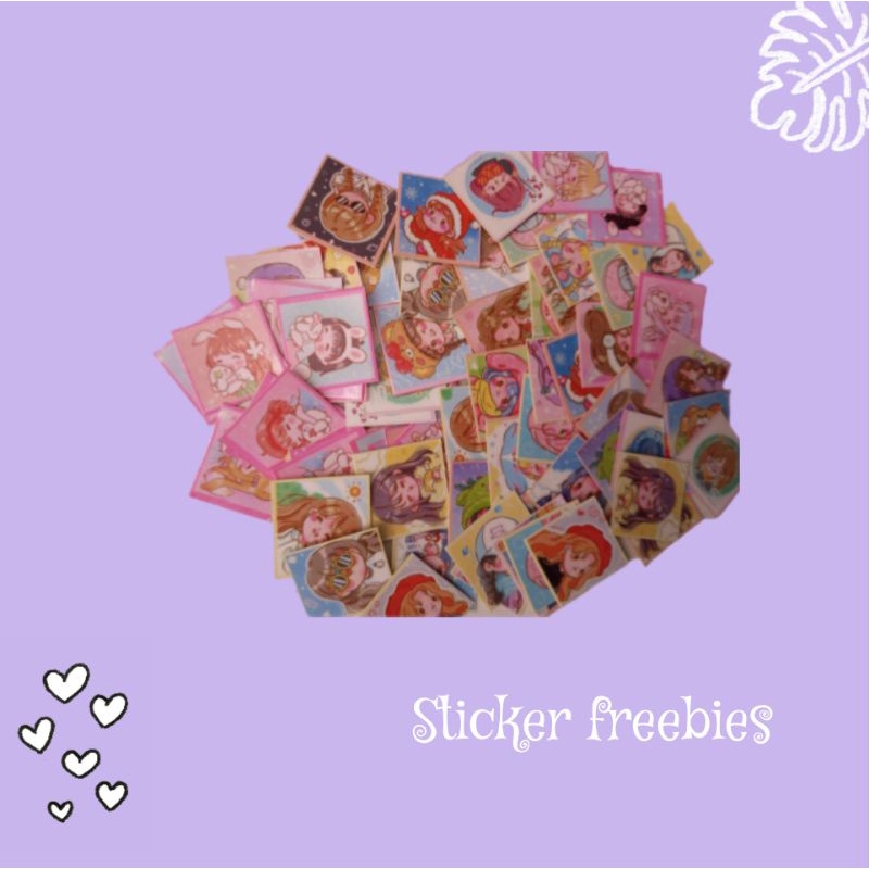 

STICKER Tumblr freebies murah satuan AESTHETIC