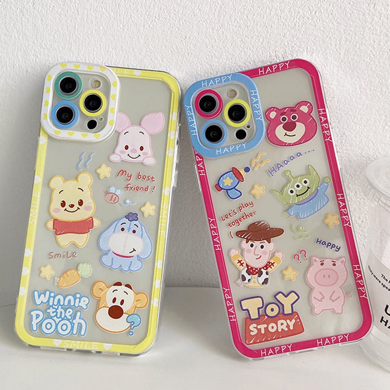 Case Desain Winnie The Pooh Strawberry Bear Untuk Iphone 13 11 12 Pro Max Mini Xs Max XR 6 6s 7 8 Plus