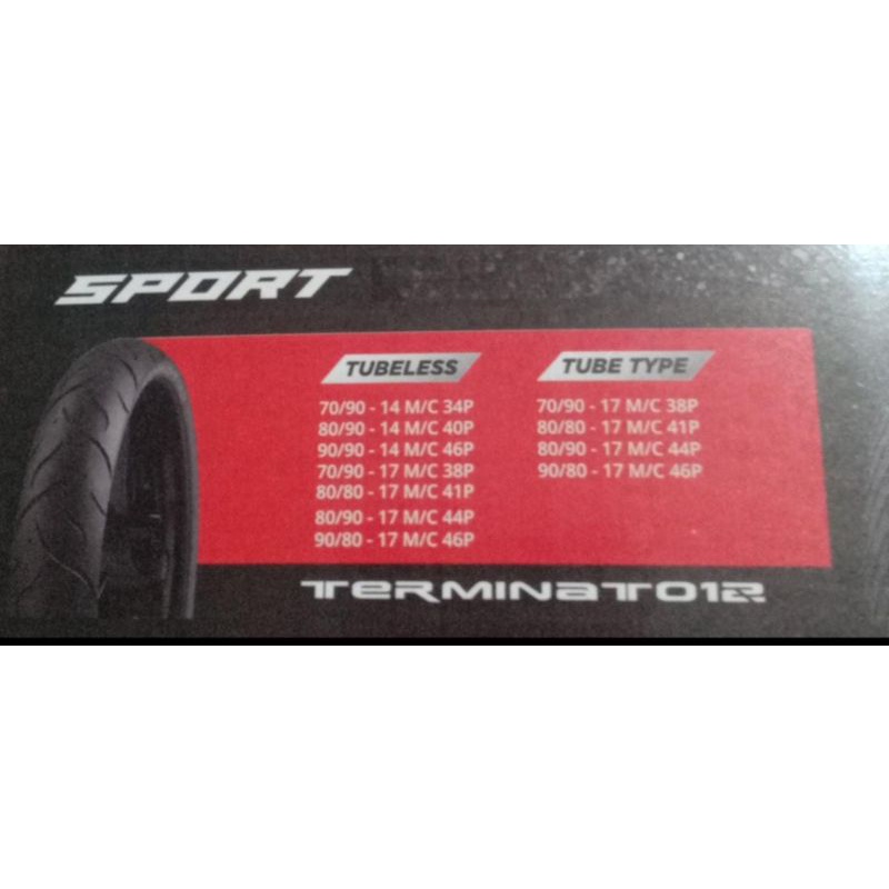 Ban Corsa Terminator Terminat 012 Ring 17 Ring 14  sport tubles tubetype 70/90 80/80 80/90 90/80