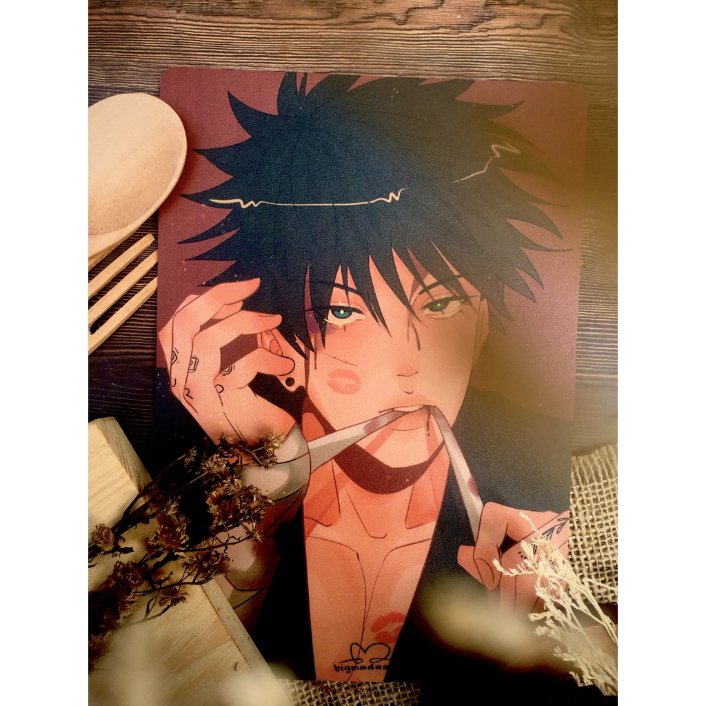Jujutsu Kaisen JJK Artprint/Kertas Ganteng/Poster/Photocard A5 (PREMIUM QUALITY)-Fushiguro Megumi