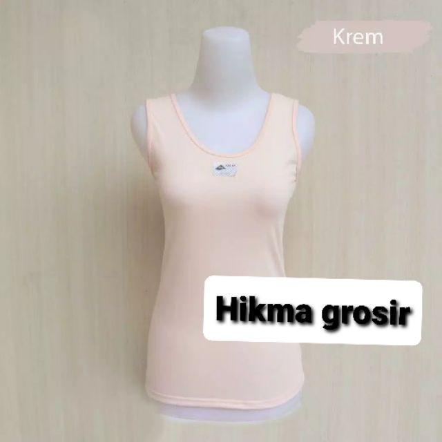 (Pilih warna)Tengtop Lutty tali besar.super soft-Cream