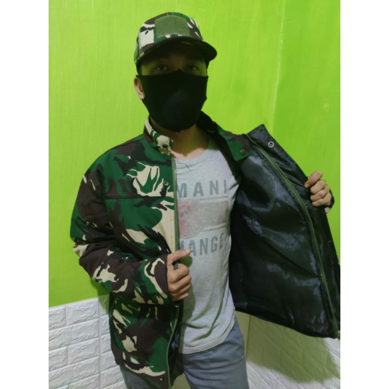 Jaket Loreng Malvinas ABG - jaket loreng hijau army