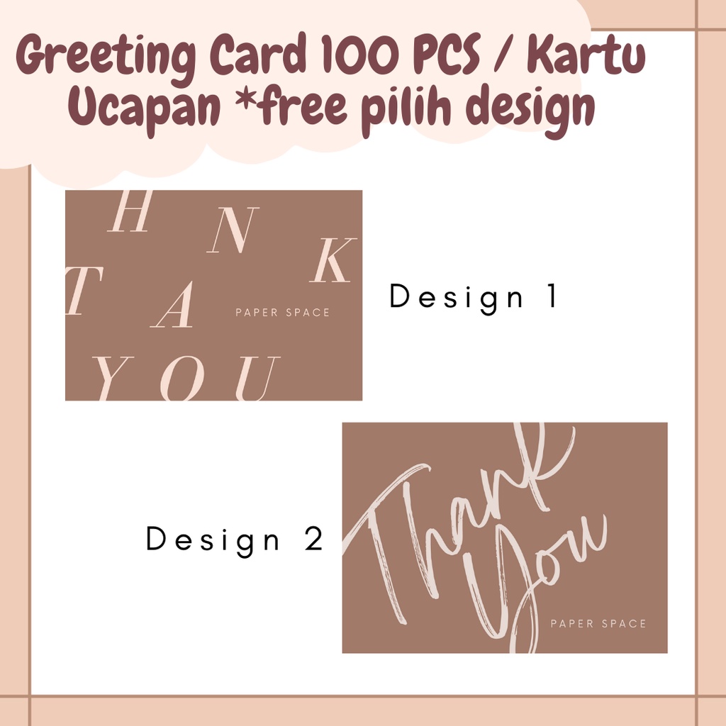

Thank you Card | Kartu Thank you | Kartu ucapan | Kartu packaging label