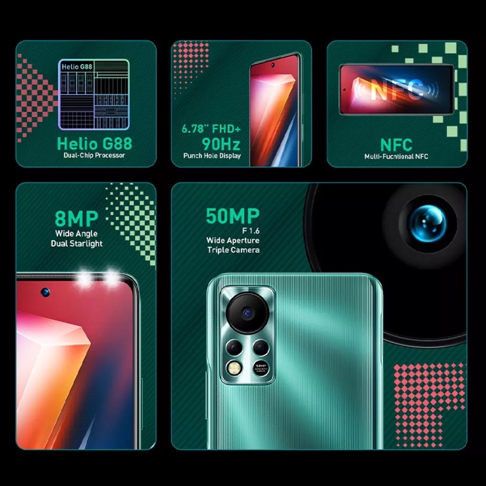 Infinix Hot 11s NFC 4/64 6/128 4GB 64GB 6GB 128GB RAM 4 6 ROM 64 128 GB HP Smartphone Android-5