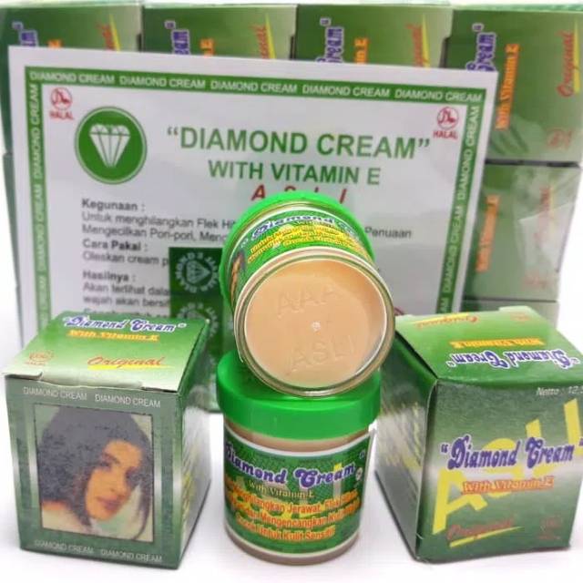 CREAM DIAMOND SUPER TUTUP EMBOS HIJAU LUSINAN