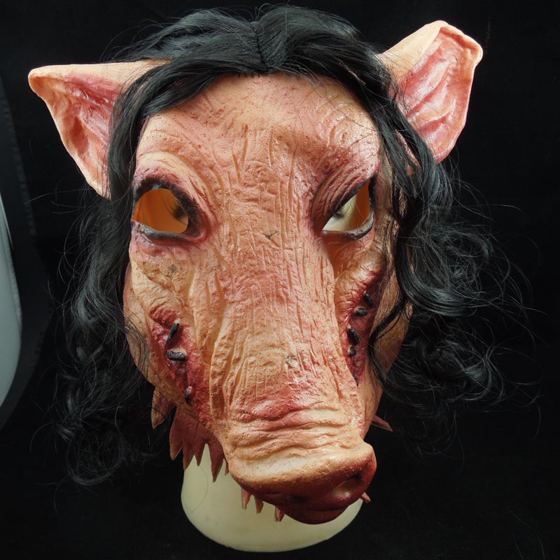 TOL-04 topeng latex karet halloween setan hantu babi ngepet pig siluman