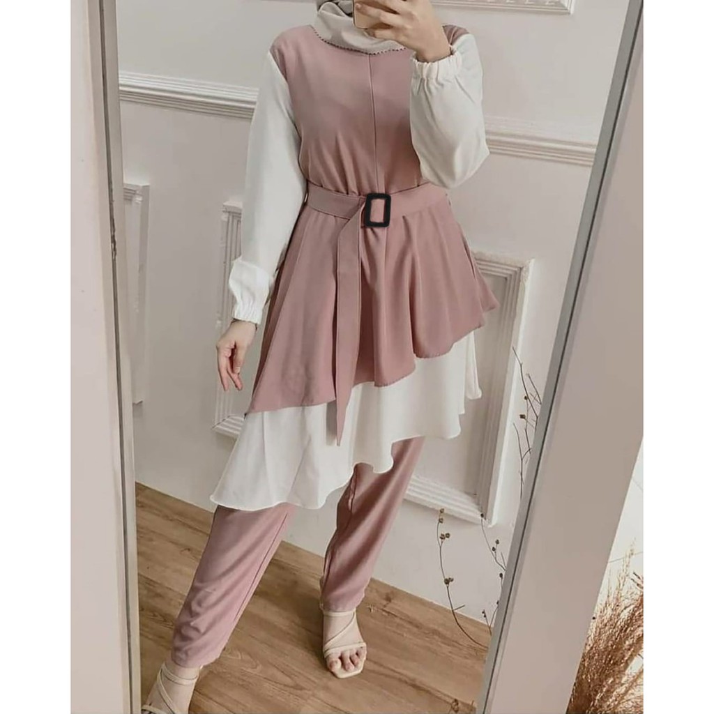 Milano One Set - Baju Setelan Wanita Dewasa Model Baju Setelan Kekinian Terbaru 2021