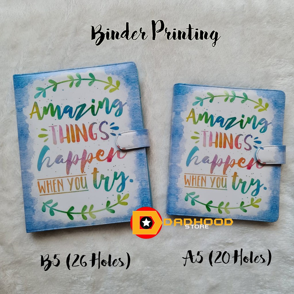 

BINDER PRINTING MOTIP AMAZING THINGS A5 DAN B5