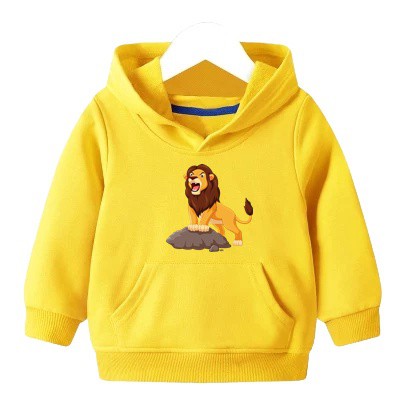 SWEATER LION'S ROARING HOODIE ANAK FLEECE