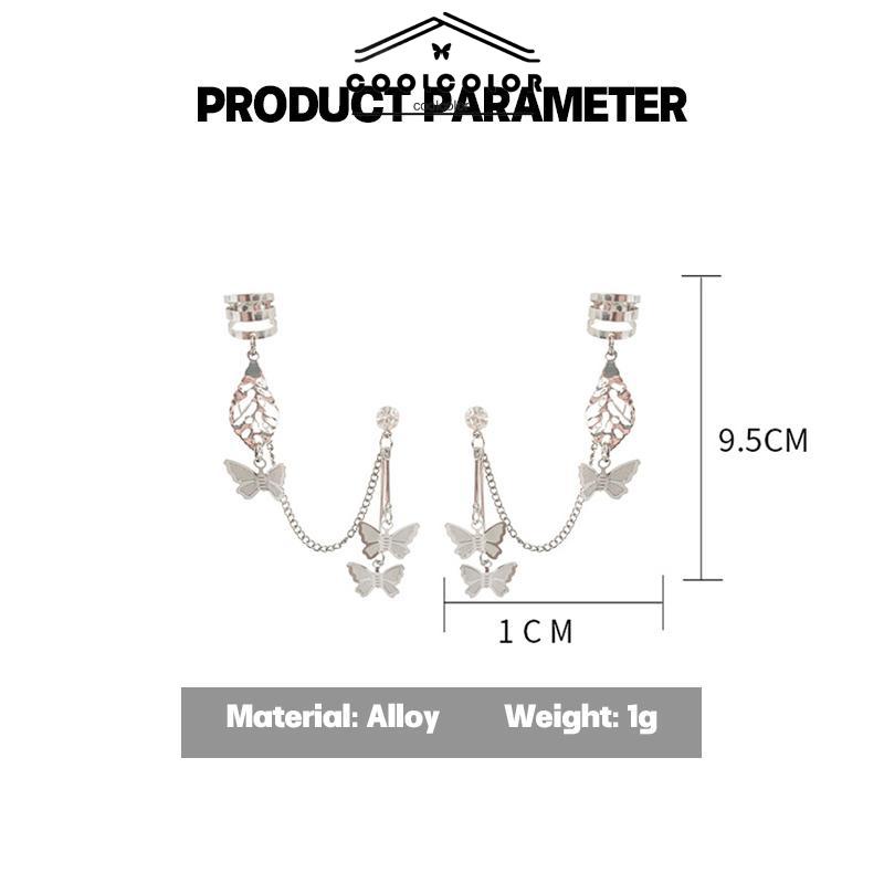 COD Anting Klip Tulang Telinga Kupu-kupu Korea Baru Dan Anting Stud
