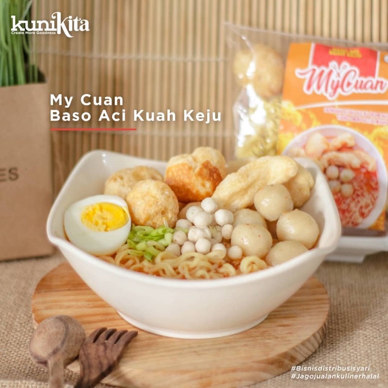 

CIOMY/MY CUAN BASO ACI KUAH KEJU HALAL DENGAN BUMBU PROBIOTIK