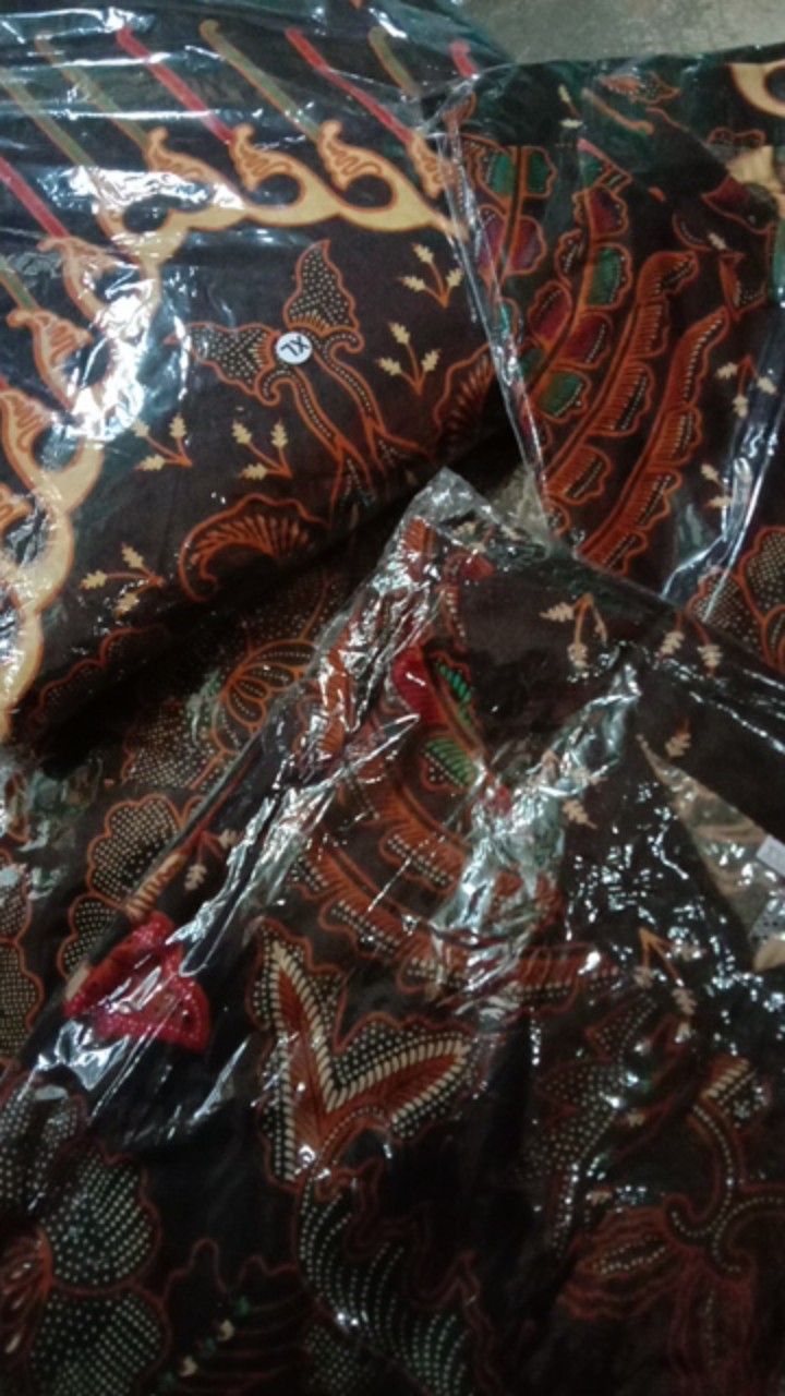 Batik Couple Keluarga Sania Ruffle Ori Ndoro Jowi Kupu Kuning