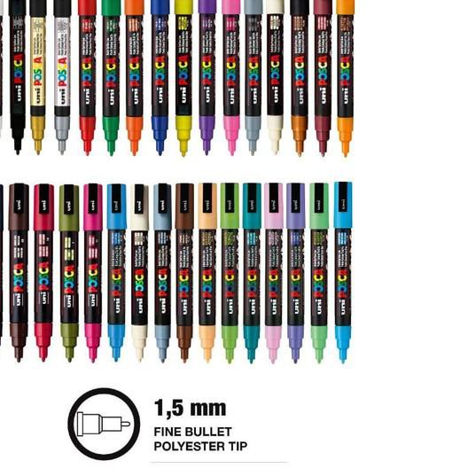 

✼ Posca PC-3M Marker Pen (Fine Tip) ➸