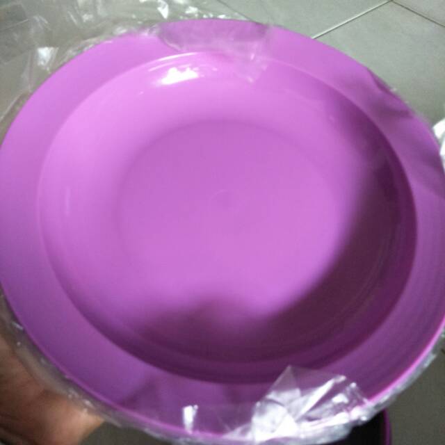 Large cressendo 550ml- Daisy p kolate - plate ungu - large deep plate
