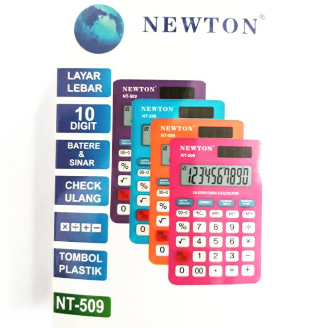

Kalkulator Newton NT-509 10 digit Check Correct