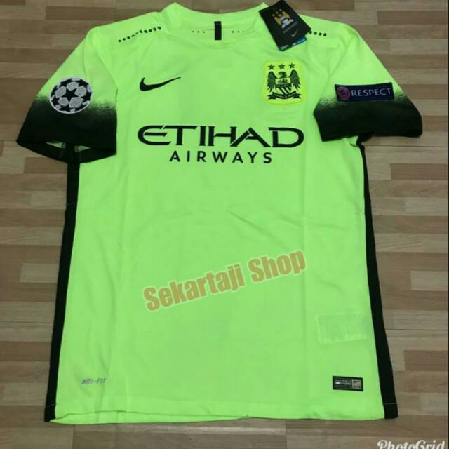 Jersey Manchester City 3 rd Away 2015/2016+Patch UCL.
