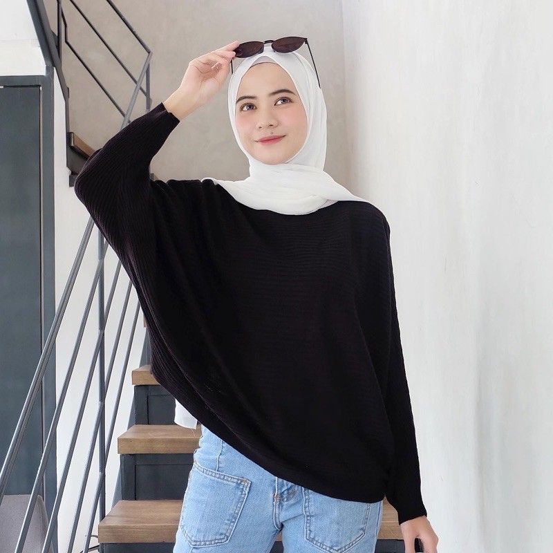 GS044 Cardigan Batwing Lasperal Rajut Wanita Knit