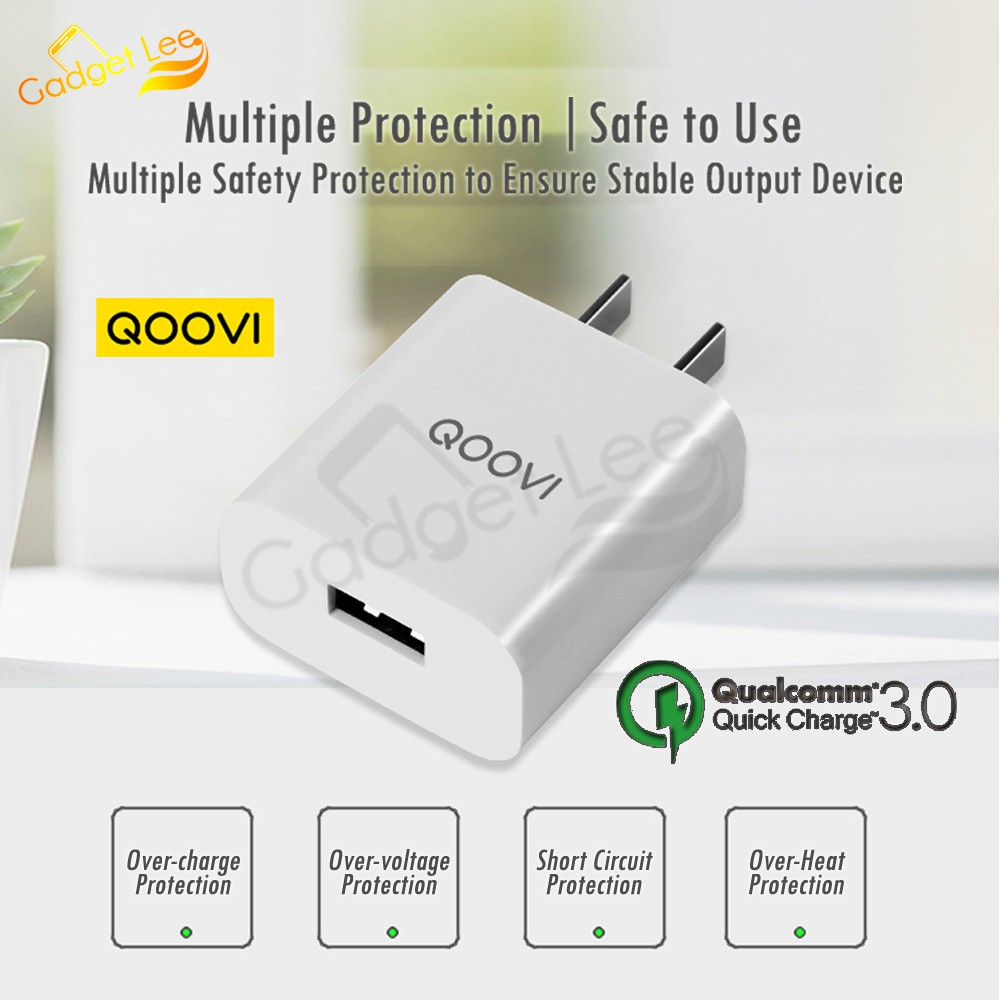 QOOVI Quick Charge 3.0 QUALCOMM Original