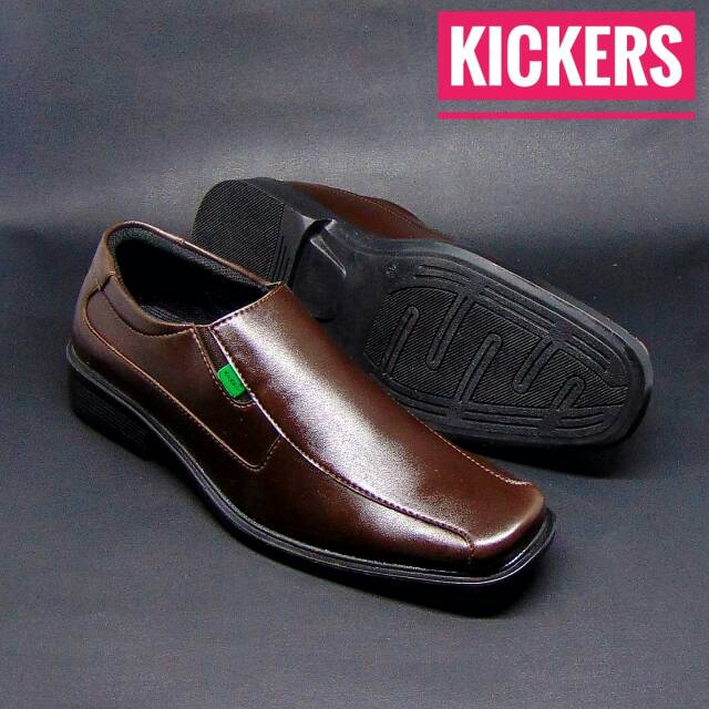 SEPATU PRIA PANTOFEL KULIT SINTETIS TANPA TALI MURAH