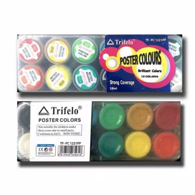 

Cat Poster Colour Trifelo TF-PC1221PP 12 Warna 18 Ml