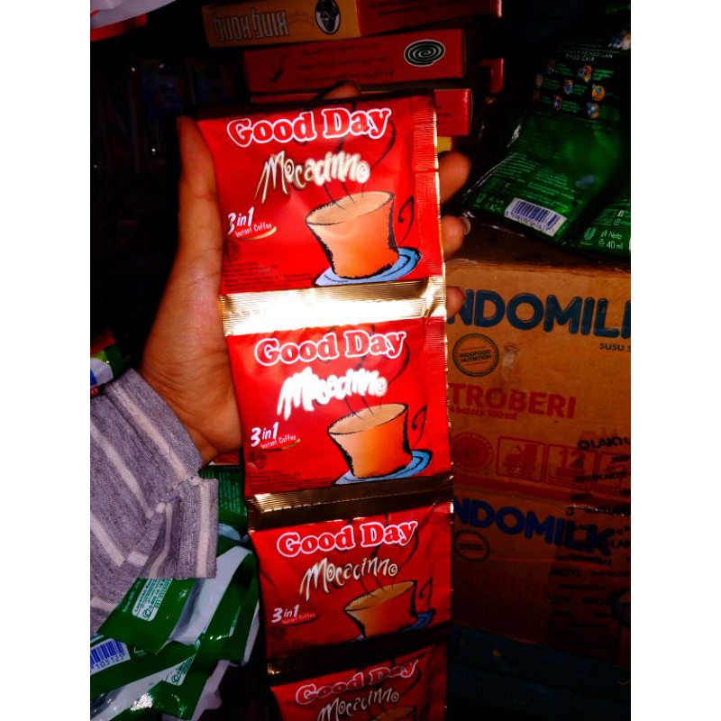 

Kopi Good Day rasa Mocaccino 1 Renteng isi 10 Sachet