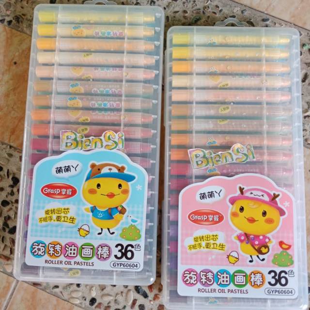 Crayon Grasp Roller Oil Pastel 36 Colour / Crayon oilpastel putar 36w Grasp