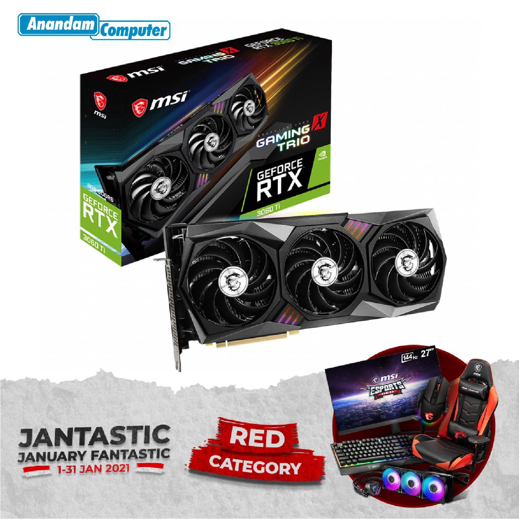 MSI GeForce RTX™ 3060 TI GAMING X TRIO 8GB GDDR6