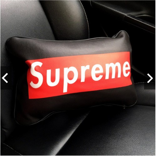 Bantal Sandaran Punggung Jok Mobil SUPR3ME Kulit Sintentis Super Premium