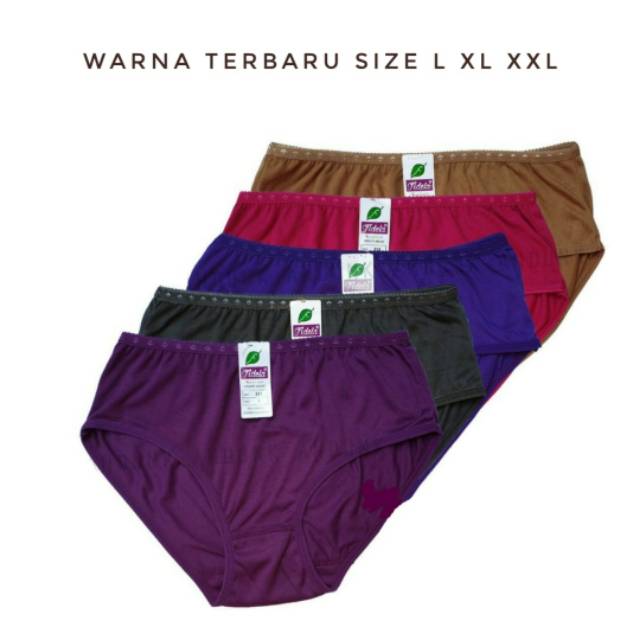 Celana dalam Wanita 1 Lusin Fidela Ukuran Besar Size Jumbo L XL XXL / Grosir Cd Cewek Katun