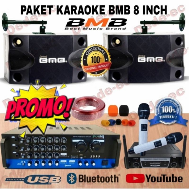 Paket Karaoke BMB 8 Inch || Speaker Karaoke Home BMB original