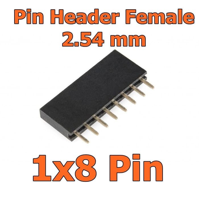 Pin Head Female 1X8 Pin 8p 2.54mm Single Row Header Lurus 1x8p