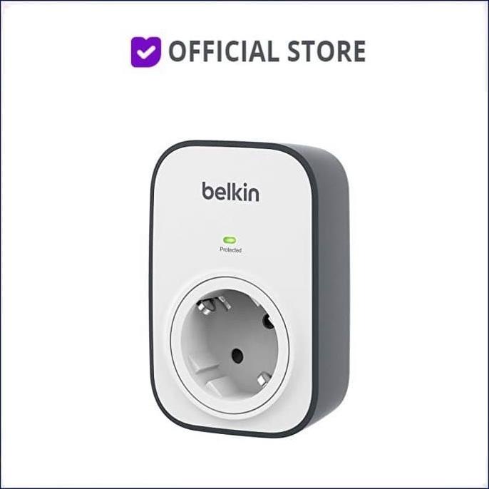 Belkin Surge Protector Colokan LIstrik Anti Petir 1 Outlet BSV102VF