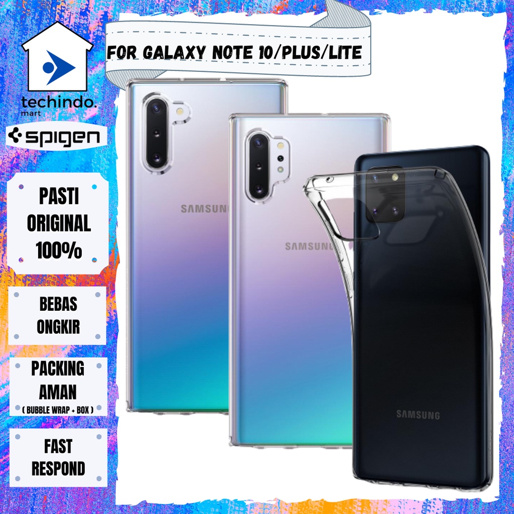 Case Samsung Galaxy Note 10 / Plus / Lite Spigen Softcase Liquid Crystal Clear Casing